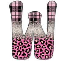 Half Leopard black and Pink Clipart png