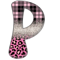 Half Leopard black and Pink Clipart png