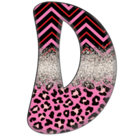 metà leopardo nero e rosa clipart png