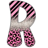 halber Leopard schwarz und rosa Cliparts png