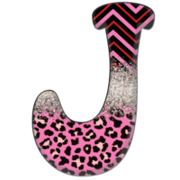 halv leopard svart och rosa ClipArt png