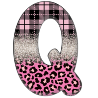 Half Leopard black and Pink Clipart png