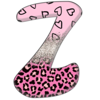 Half Leopard black and Pink Clipart png