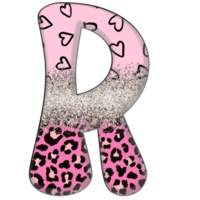 halber Leopard schwarz und rosa Cliparts png