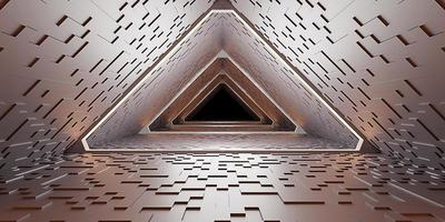 neon light tunnel laser walkway techno cyberspace technology hyperloop pipe sci fi hi tech digital glow tunnel 3d illustration photo