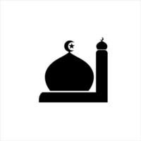 ilustración de mezquita en vector para logotipo o icono