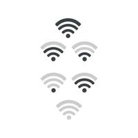 wifi signal illustration in vector for logo or icon