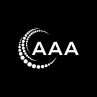 diseño creativo del logotipo de la letra aaa. aaa diseño unico. vector