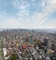 vista del centro de manhattan de la ciudad de nueva york foto