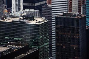 Aerial view of Manhattan roofs photo