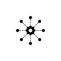 Cloud service vector icon. API illustration sign. application symbol. Development sign or logo.