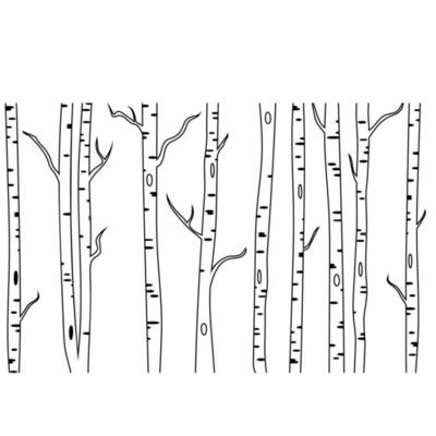 Birch tree icon vector. Forest illustration sign. Trees symbol or logo.