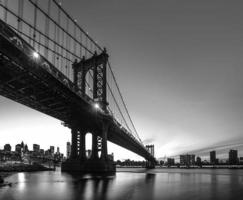 Manhattan Bridge At Night photo