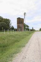 old mill of field in the pampas argentina province of santa fe photo