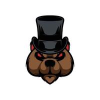 New Bear Mascot Design Vector