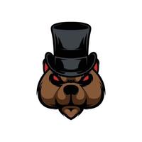 New Bear Mascot Design Vector