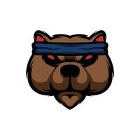 New Bear Mascot Design Vector