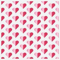 Hand drawn valentine heart shape pattern background vector