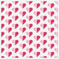 Hand drawn valentine heart shape pattern background vector