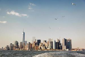 gaviotas sobre manhattan foto