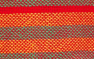 woven texture background on loom photo