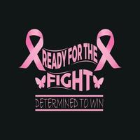 Breast Cancer Awareness Calligraphy t shir Design,poster, print, postcard and other uses vector