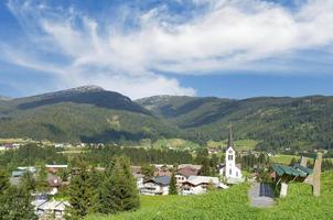 aldea de riezlern en kleinwalsertal, vorarlberg, austria foto