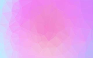 Light Pink, Blue vector shining triangular background.