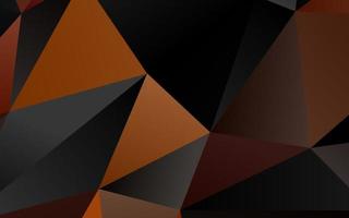 Dark Yellow, Orange vector blurry triangle pattern.