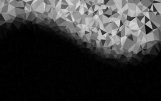 Dark Silver, Gray vector polygonal pattern.