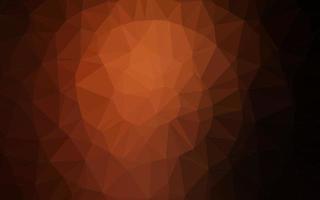 Dark Orange vector triangle mosaic template.