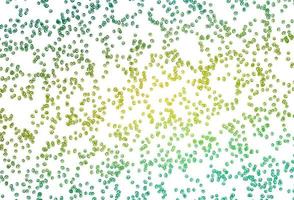 Light Green, Yellow vector backdrop with dots.