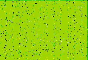 textura de vector verde claro, amarillo en estilo poli con círculos, cubos.