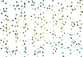 Light Green, Yellow vector pattern in polygonal style with circles.