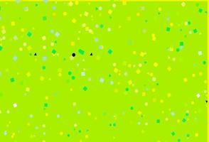 Light Green, Yellow vector layout with circles, lines, rectangles.