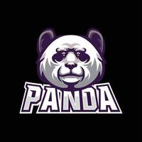 panda mascot logo vector Free Vector