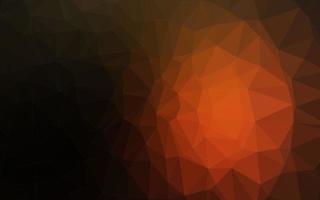 Dark Orange vector abstract polygonal texture.