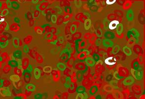 Light Green, Red vector template with circles.