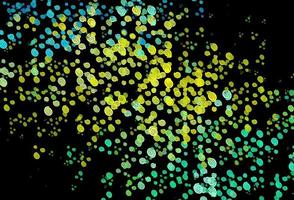 Dark Green, Yellow vector background with lava shapes.