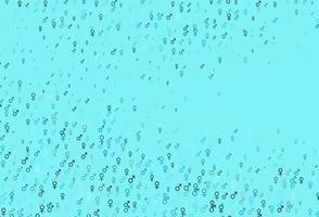 Light blue vector template with man, woman symbols.