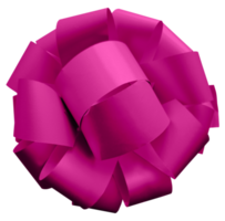 Pink gift bow on a transparent background png