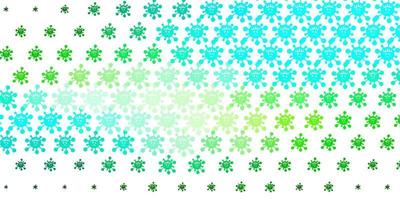 Light Blue, Yellow vector template with flu signs.