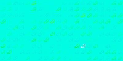 Light green vector background with woman symbols.