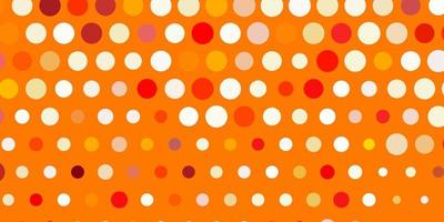 Light orange vector template with circles.