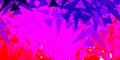 Light Purple, Pink vector pattern with polygonal shapes.