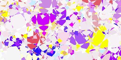 Light Multicolor vector background with triangles.