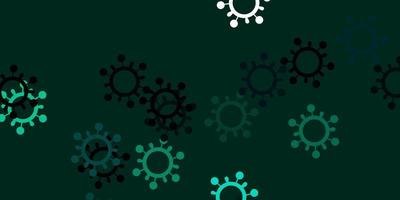 Light green vector texture with disease symbols.