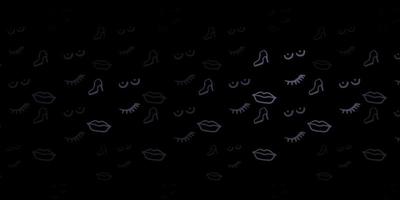 Dark Gray vector backdrop with woman's power symbols.