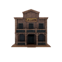 3D-Wilder-West-Saloon-Gebäude png
