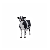 3d cow isolated png